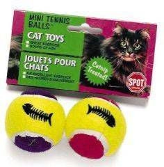 Mini Tennis Ball With Catnip/Bell 4.5x4.75x3