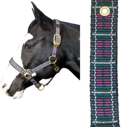 Plaid Nylon Padded Halter