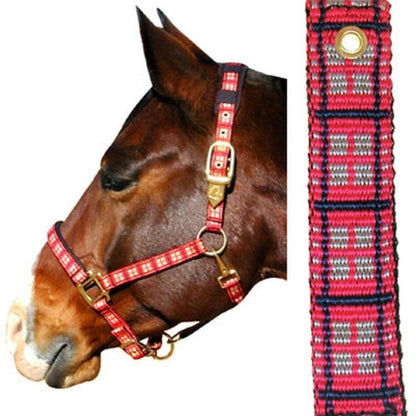 Plaid Nylon Padded Halter