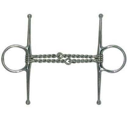 Coronet Double Twisted Wire Full Cheek Snaffle Bit