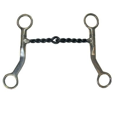 Coronet Flat Shank Twisted Sweet Iron Bit 5 Brn