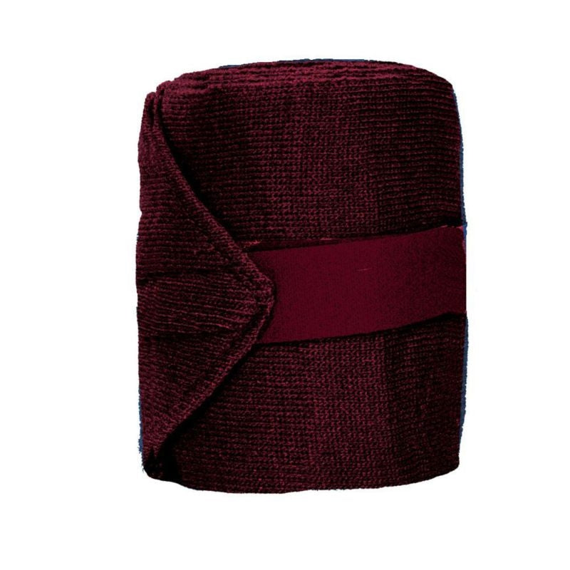 Hook/Loop Knit Track Bandages Maroon