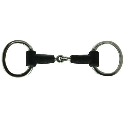 Coronet Jointed Rubber Mouth Eggbutt Bit 4.75