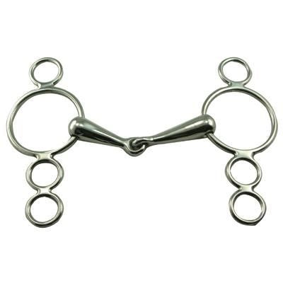 Coronet Continental 3 Ring Jointed Gag Bit 5
