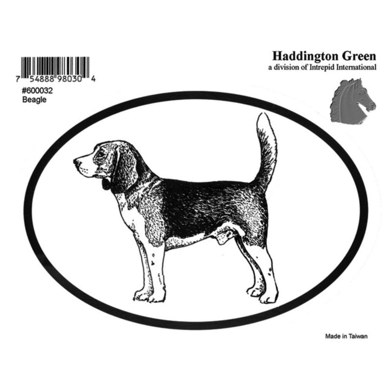 Dog Decal - Beagle - Pack Of 6 5 x 4