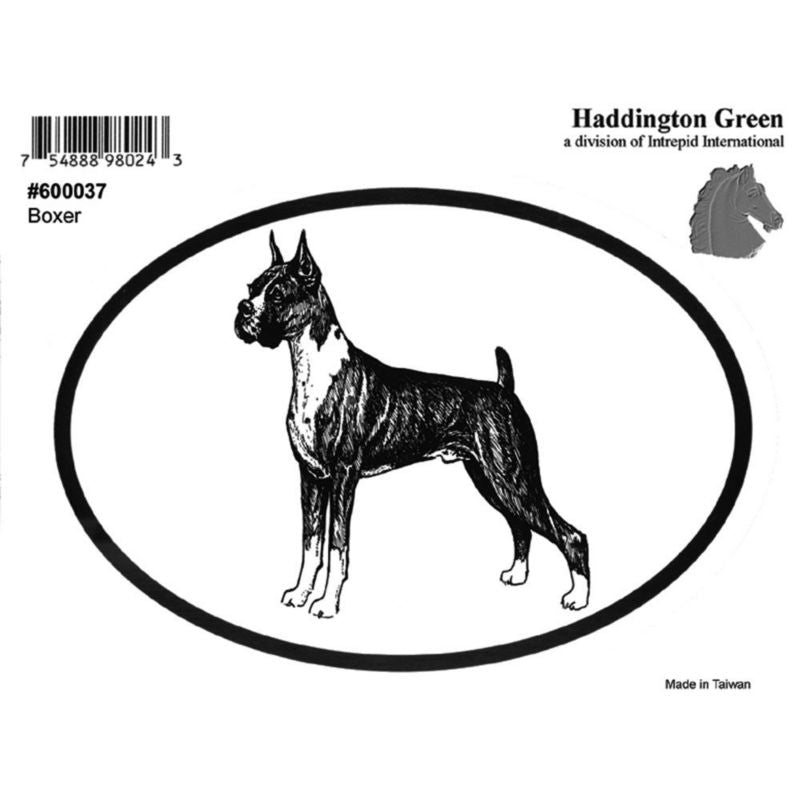 Dog Decal - Boxer - Pack Of 6 5 x 4