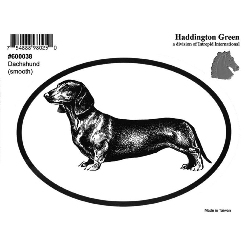 Dog Decal - Dachshund - Pack Of 6 5 x 4
