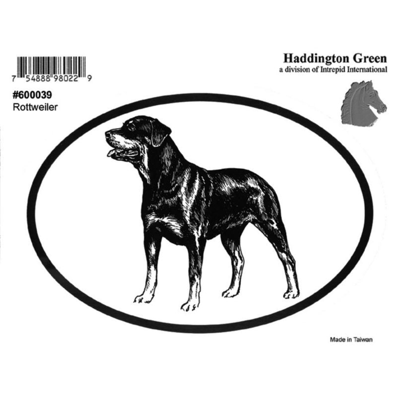 Dog Decal - Rottweiler - Pack Of 6 5 x 4