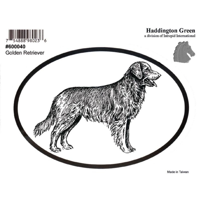 Dog Decal - Golden Retriever - Pack Of 6 5 x 4