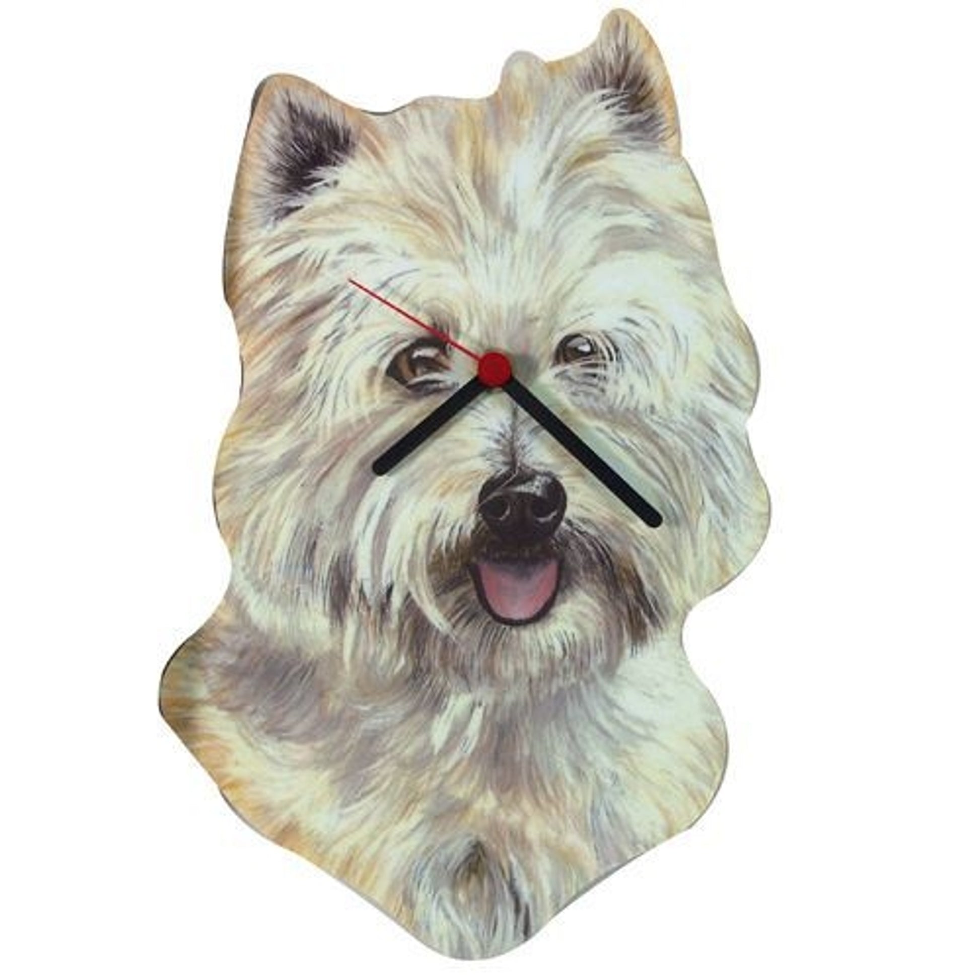 Westie Head Shaped Clock