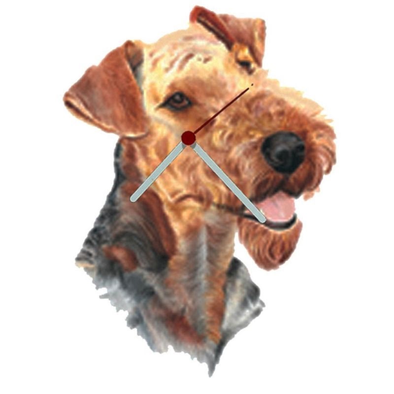 Airedale Shaped Clock