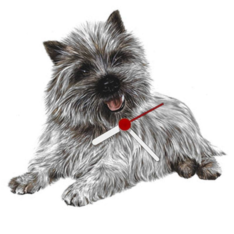 Cairn Terrier Shaped Clock
