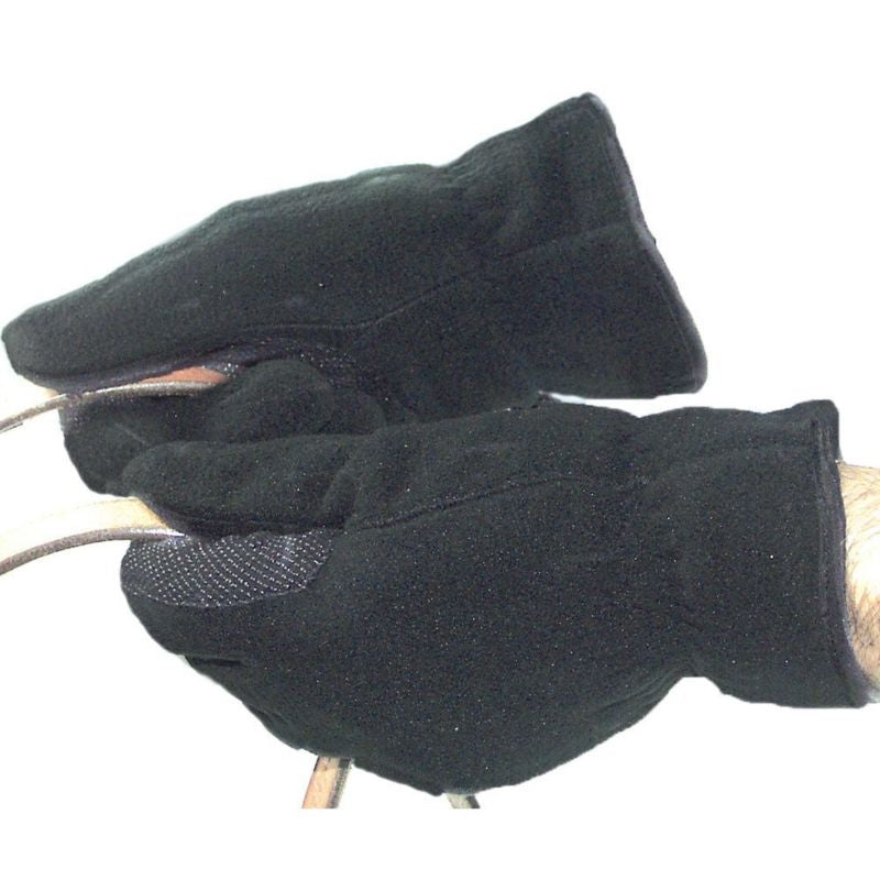 Polar Fleece Unisex Riding Gloves X-Small Black