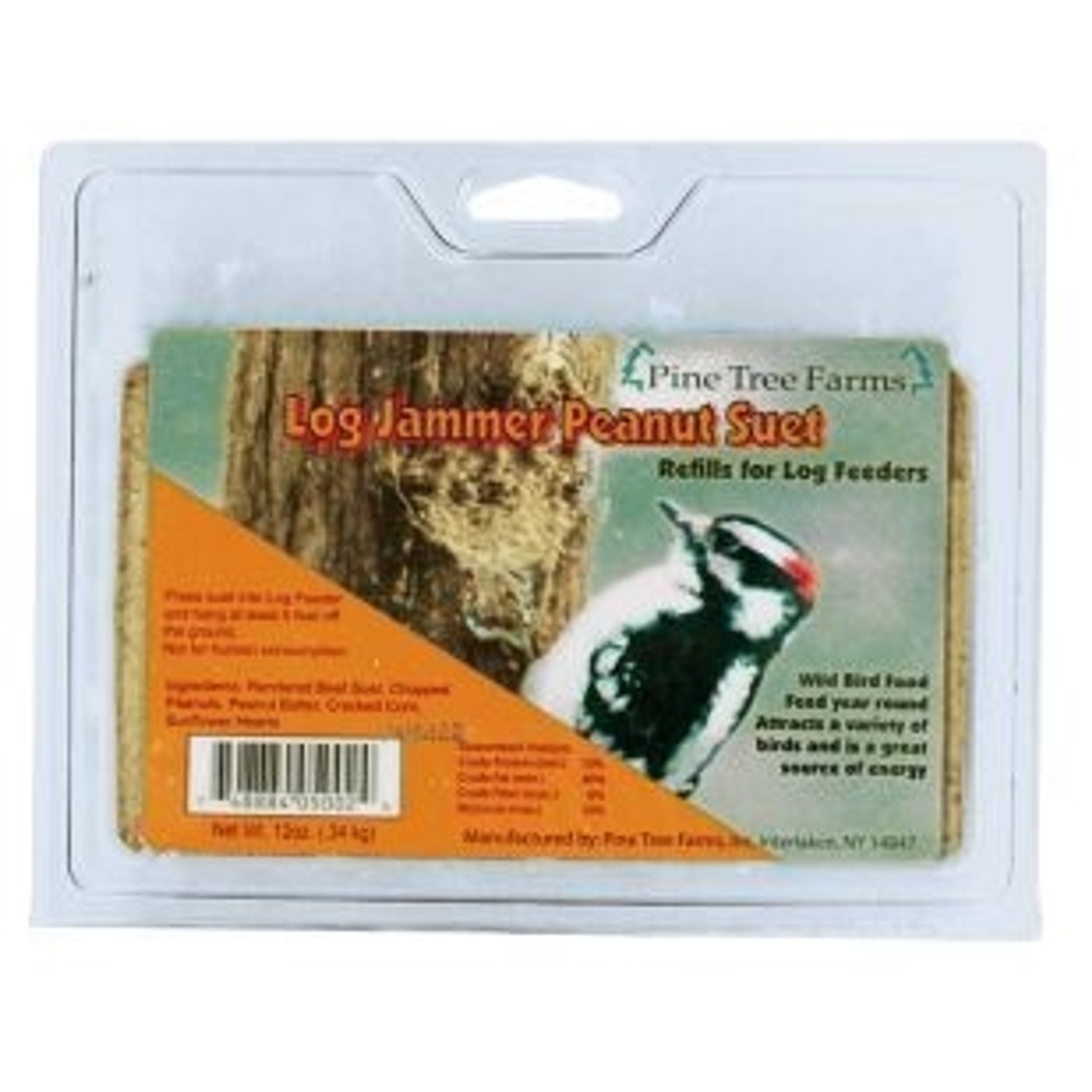 Log Jammer Log Bird Food 0.75 x 0.25 x 0.5