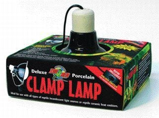 Deluxe Porcelain Clamp Lamp For Reptiles 5.5 Black