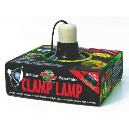 Deluxe Porcelain Clamp Lamp For Reptiles 5.5 Black
