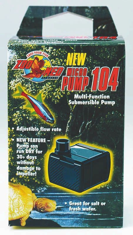 Micropump 104 For Terrarium Waterfalls 37 x7 x4 Bk
