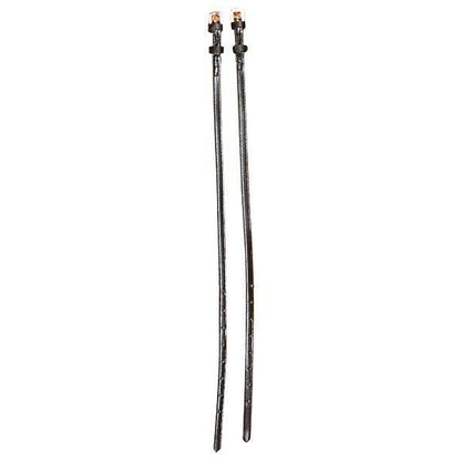 Perris Spur Straps With Keepers Adult Bk/Wh