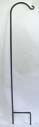 Wrought Iron Crane For Hanging Plants 70 Inch Blk