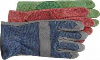 Pigskin Spandex Gardening Gloves Medium