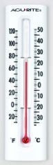 Wall Thermometer 6 1/4 T 1.5 W White