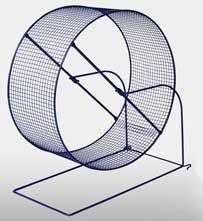 Hamster/Gerbil Wire Wheel 8 Inch