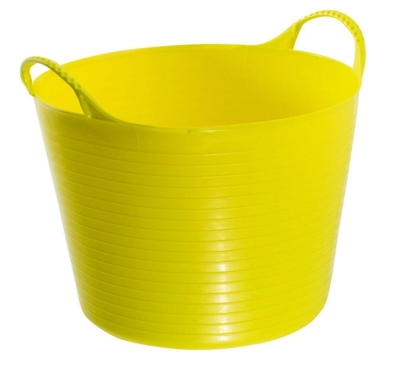 Flexible Small 2-Handled Tub 3.7 Gallon Yellow