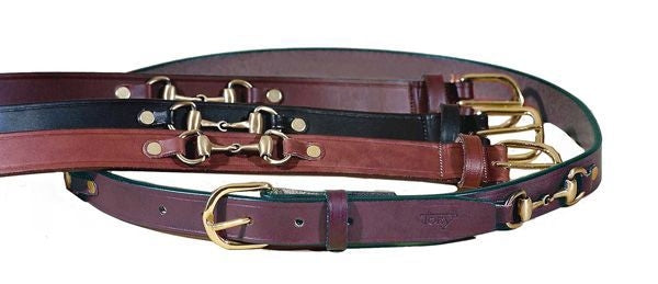 Tory Leather 1 Inch Snaffle Bit Belt– StateLineTack