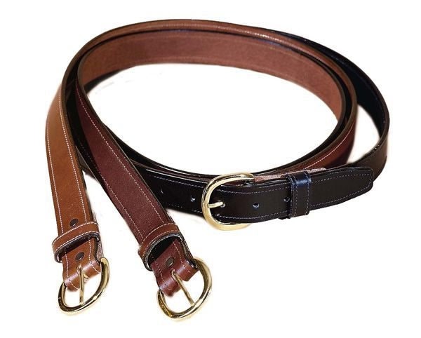 Tory Leather Stitched Leather Belt 30 Black
