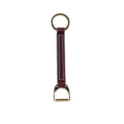 Tory Brass Stirrup Strap Key Ring 1/2Inx41/4In Blk