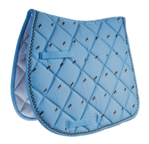 Lettia Embroidered Pony Pad Pony Bk/Wh