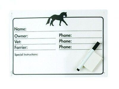 Dry Erase Pen For Horse Stall One Black