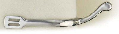 Centaur Stainless Steel Swan Neck Spurs 2Bk/Wh