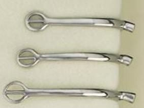 Centaur Ladies StainlessSteel Tom Thumb SpurBk/Wh