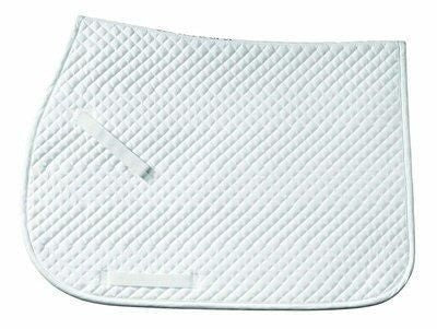 Centaur Cotton Circuit Jumping Pad Horse Bk/Wh