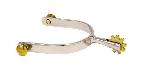Kelly Silver Star Stainless Steel Offset Spurs Brn