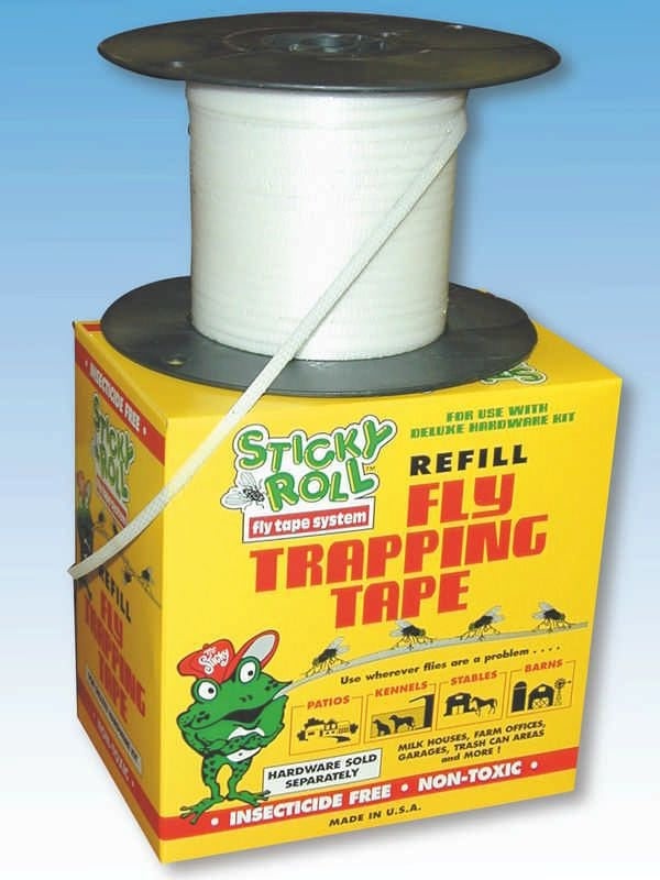 Sticky Roll Fly Tape Refill 1000 Feet Steel