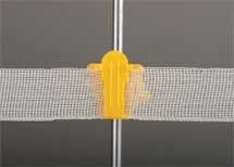 Dare Prod Round Post Tape Insulators 25 Pk Yellow