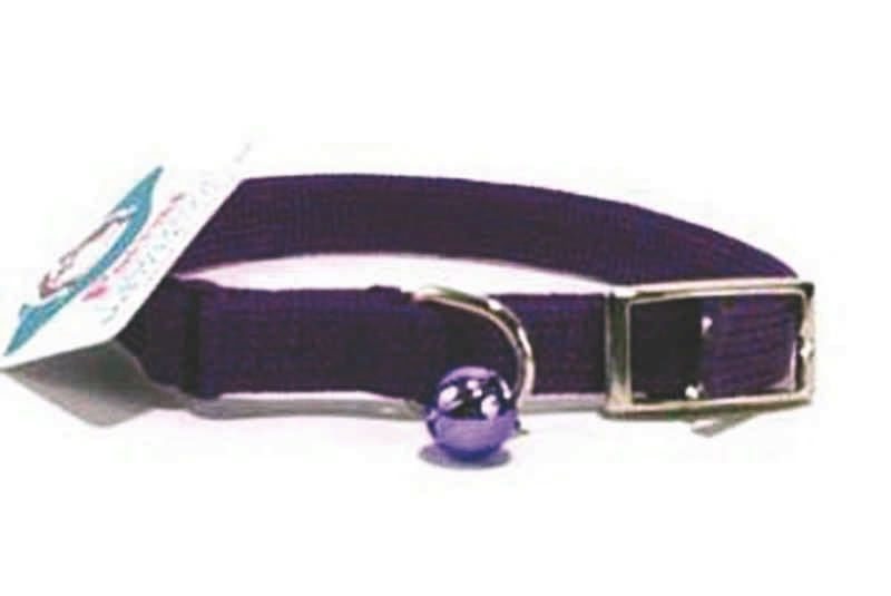 Braided Safety Cat Collar 10Inx3/8In Purple