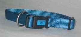 Adjustable Dog Collar 3/8 X 7-12 inch Blue