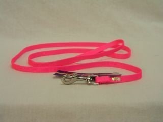 Lead Sngl Thck Nyln With Swvl Snp 3/8 X6 Hot Pink