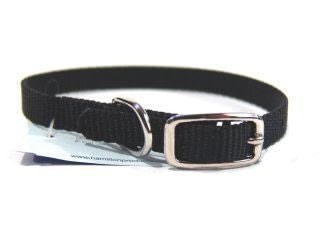 Single Thck Nyln Dlx Dg Collar 3/8 X12 Black