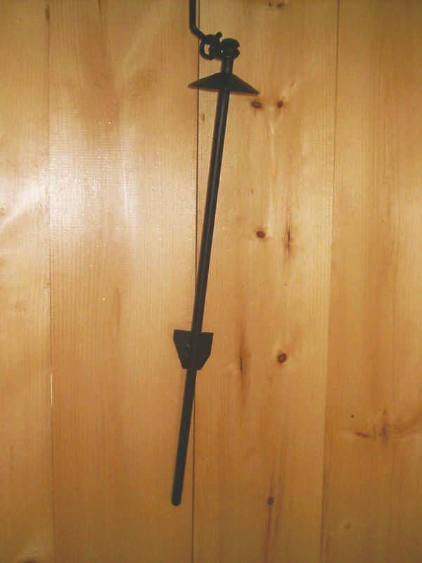 Dog Tieout Stake With Swivel Large Black