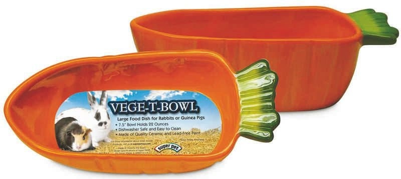 Small Animal Bowl Vege-T Carrot Orange
