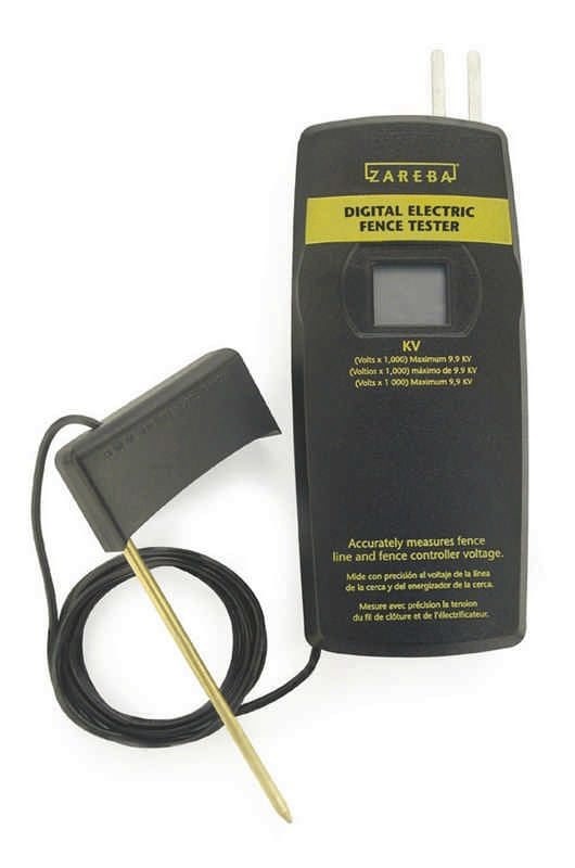 Digital Electric Fence Tester Black