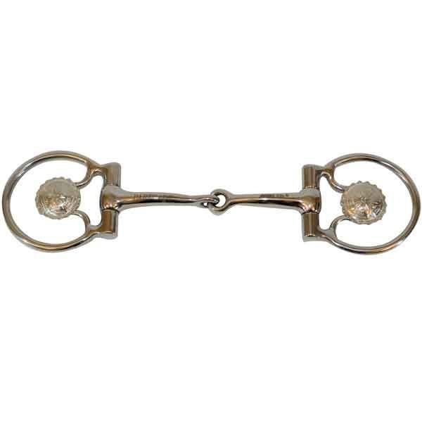 SS ENGRAVED CONCHO SNAFFLE