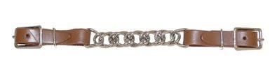 Metalab Curb Chain With Leather Strap Brn
