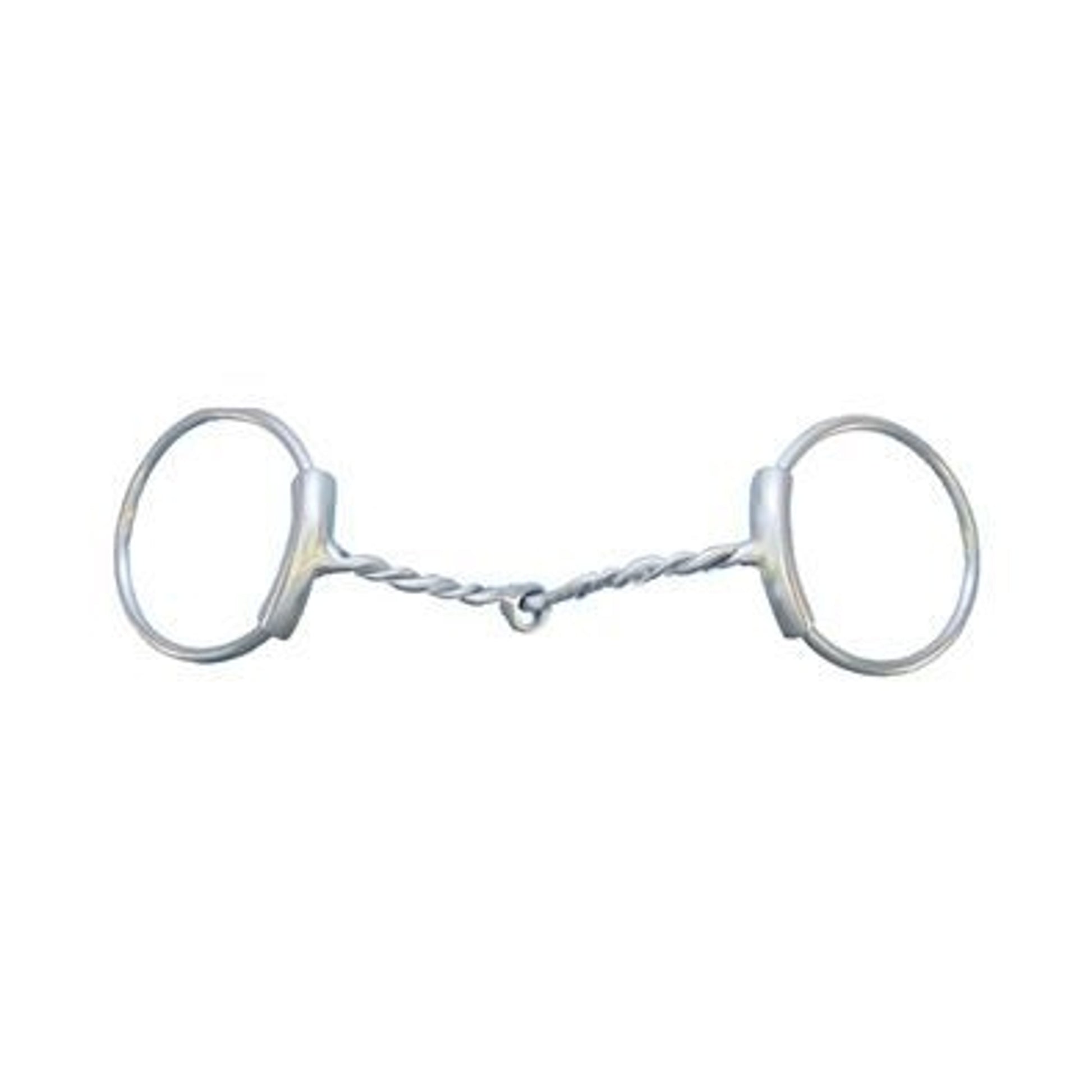 Ss Twisted Wire O-Ring Snaffle Bit With Sleeves 5