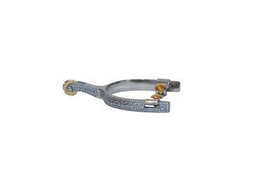 Metalab Ladies Stainless Steel Roper Spurs Brn
