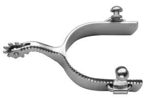 Metalab Mens Stainless Steel Spur Brn
